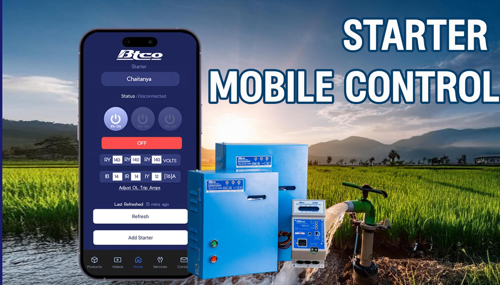 Mobile Control for BTCO Starters/Control Panel Boards